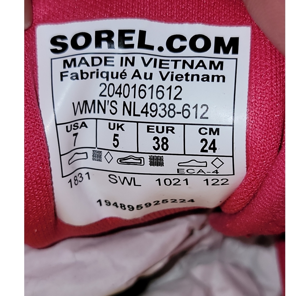 Sorel Kinetic Breakthru Day Lace Sneakers Size 7 - Picture 8 of 11